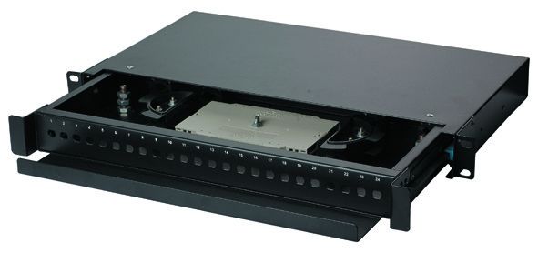 High Finish Fiber Patch Panel 24 Port, LC / Duplex SC Fiber Optic Termination Box YH1005