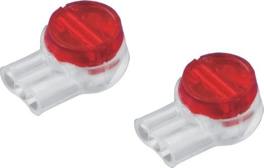 Vermelho Inline do deslocamento da isolação do conector da tala do fio de UR para a conexão de dois ou três fios