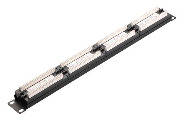 Porto high-density CAT5E Cat6 do painel de remendo 24 da rede com tipo 4 da cor YH4011